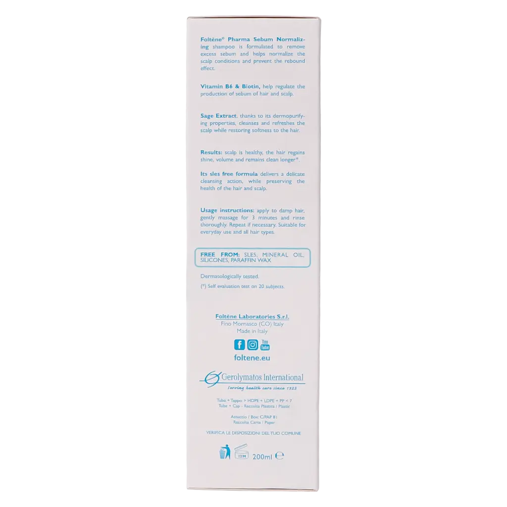 Foltene Shampoo Sebum Normalizing 200 ml - view 4
