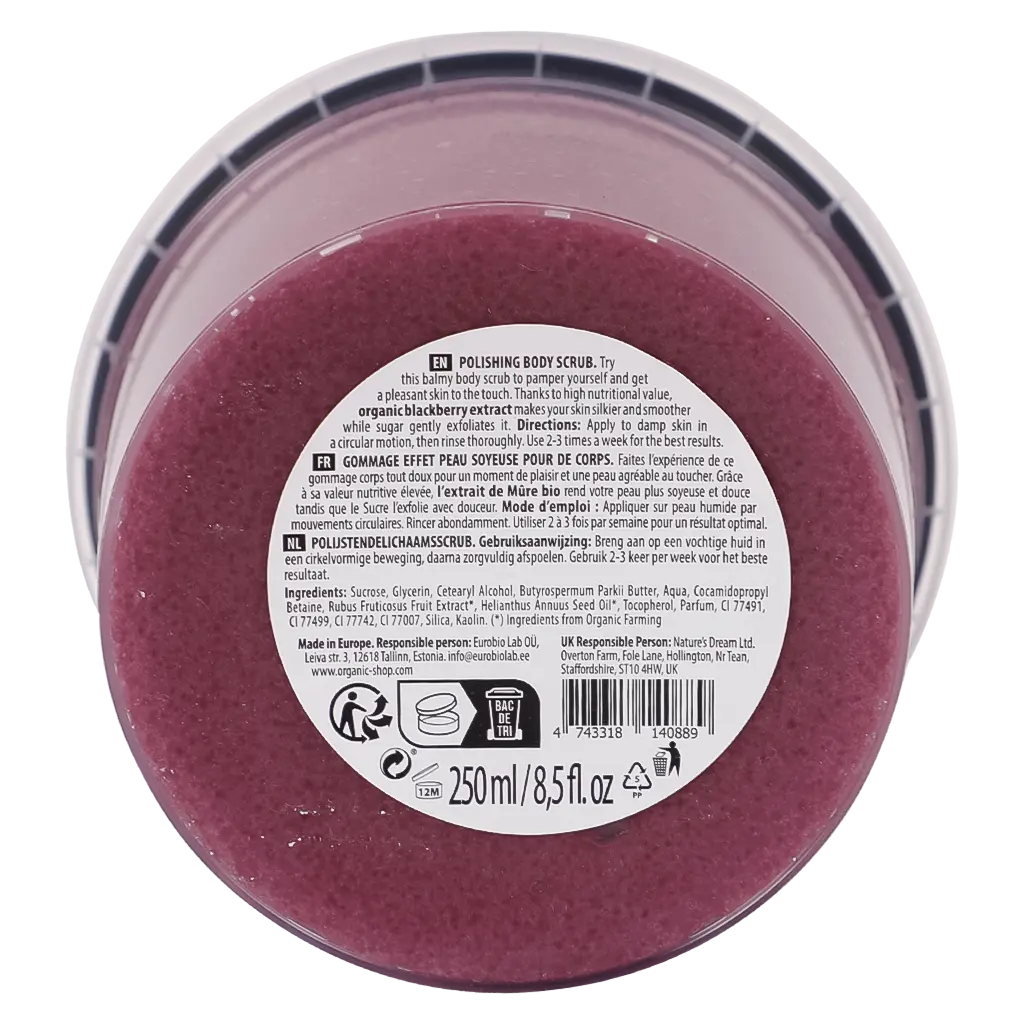 Organic Shop Polishing Body Scrub Blackberry 250 ml - view 5