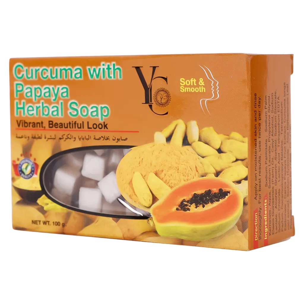 Yc Curcuma With Papaya Herbal Soap 100 gm - view 1