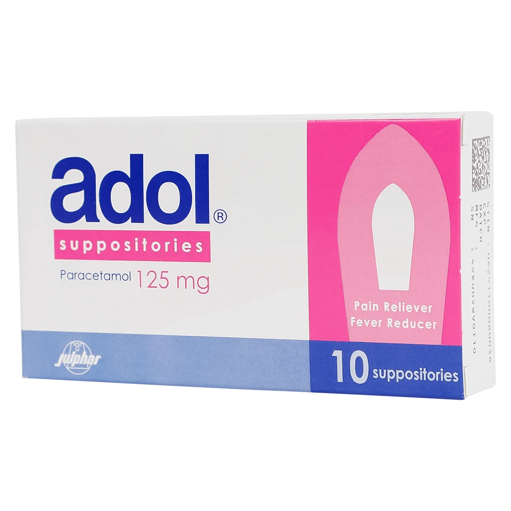Adol 125 mg Suppository 10 Suppositories