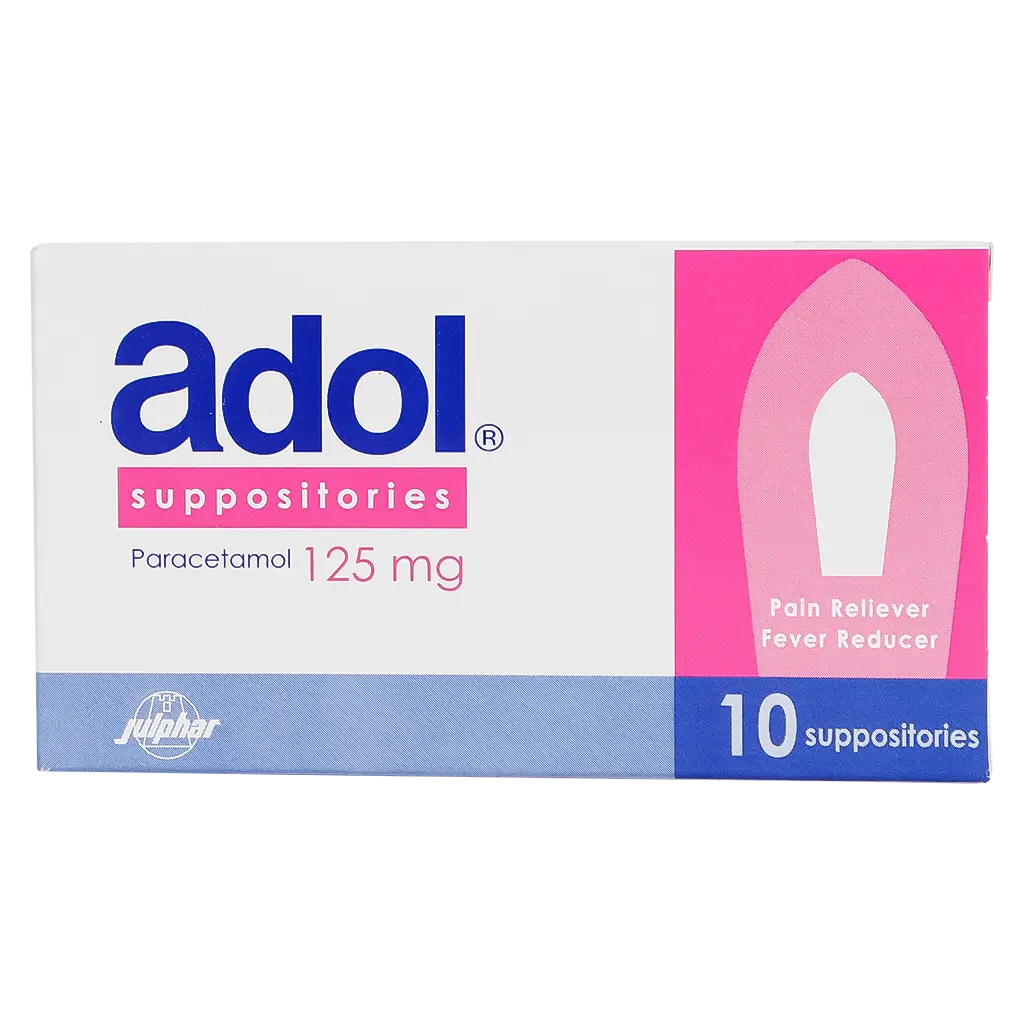 Adol 125 mg Suppository 10 Suppositories - view 2
