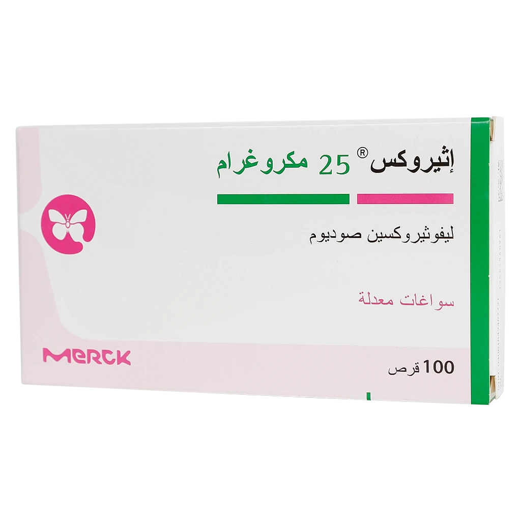 اثيروكس 25 مكجم 100 قرص