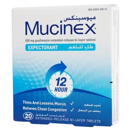 Mucinex 600 mg 20 Tablets