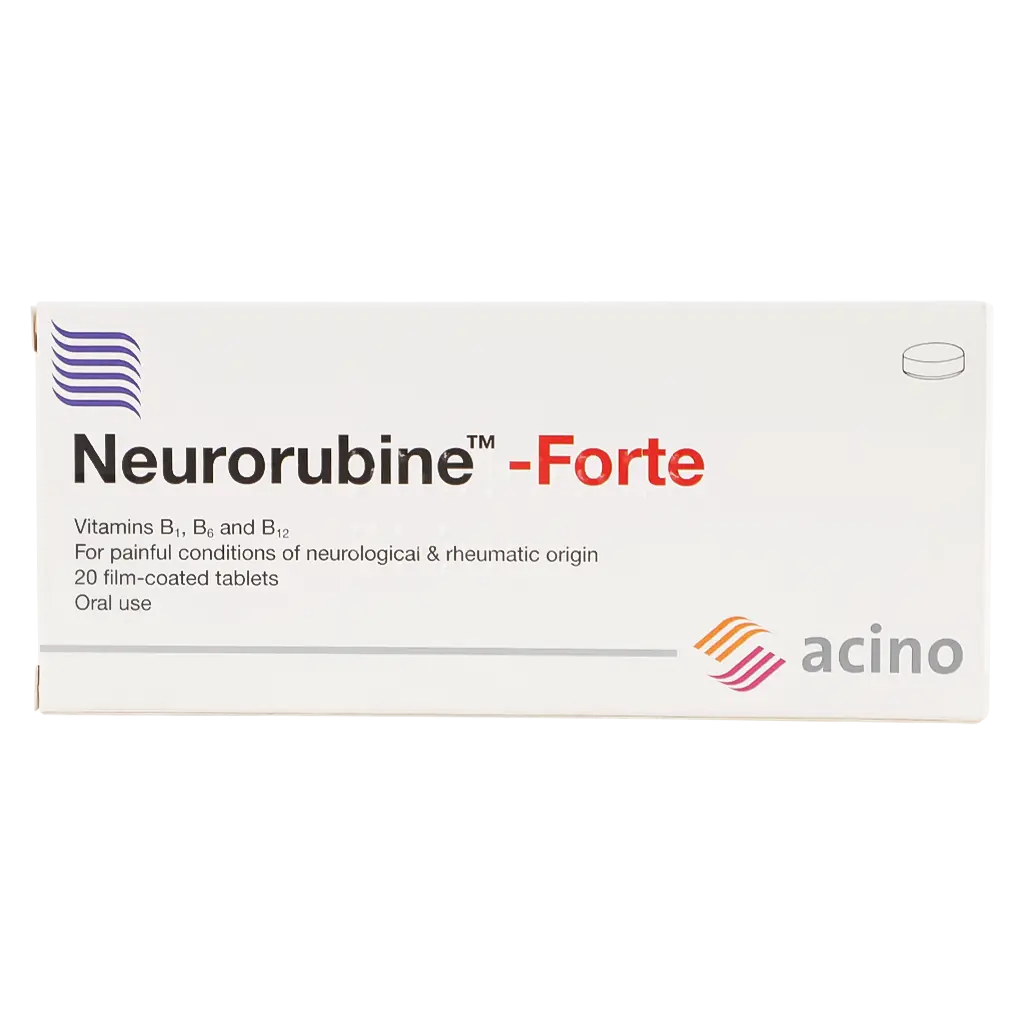 Neurorubine Forte Vitamin B Complex 20 Tablets - view 3