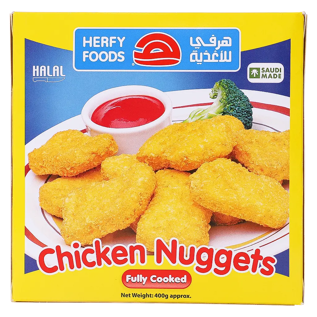 Herfy Chicken Nuggets Breaded 400 gm - view 3