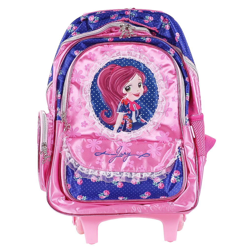 Jory Girle School Trolly Bag With Pencil Case and Lunch bag  16 inch