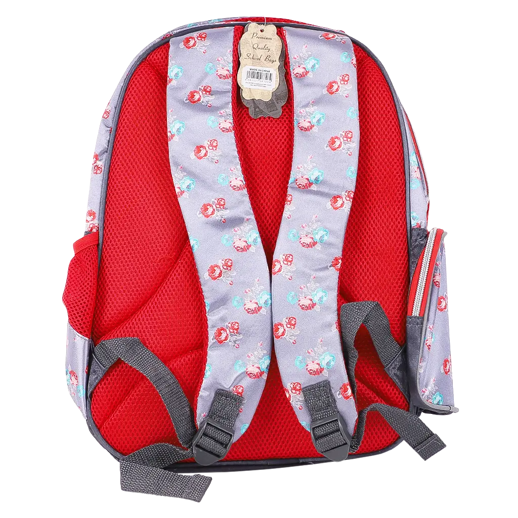 Jory Gray Flowers School Bag With Pencil Case and Lunch bag  13 inch - view 2