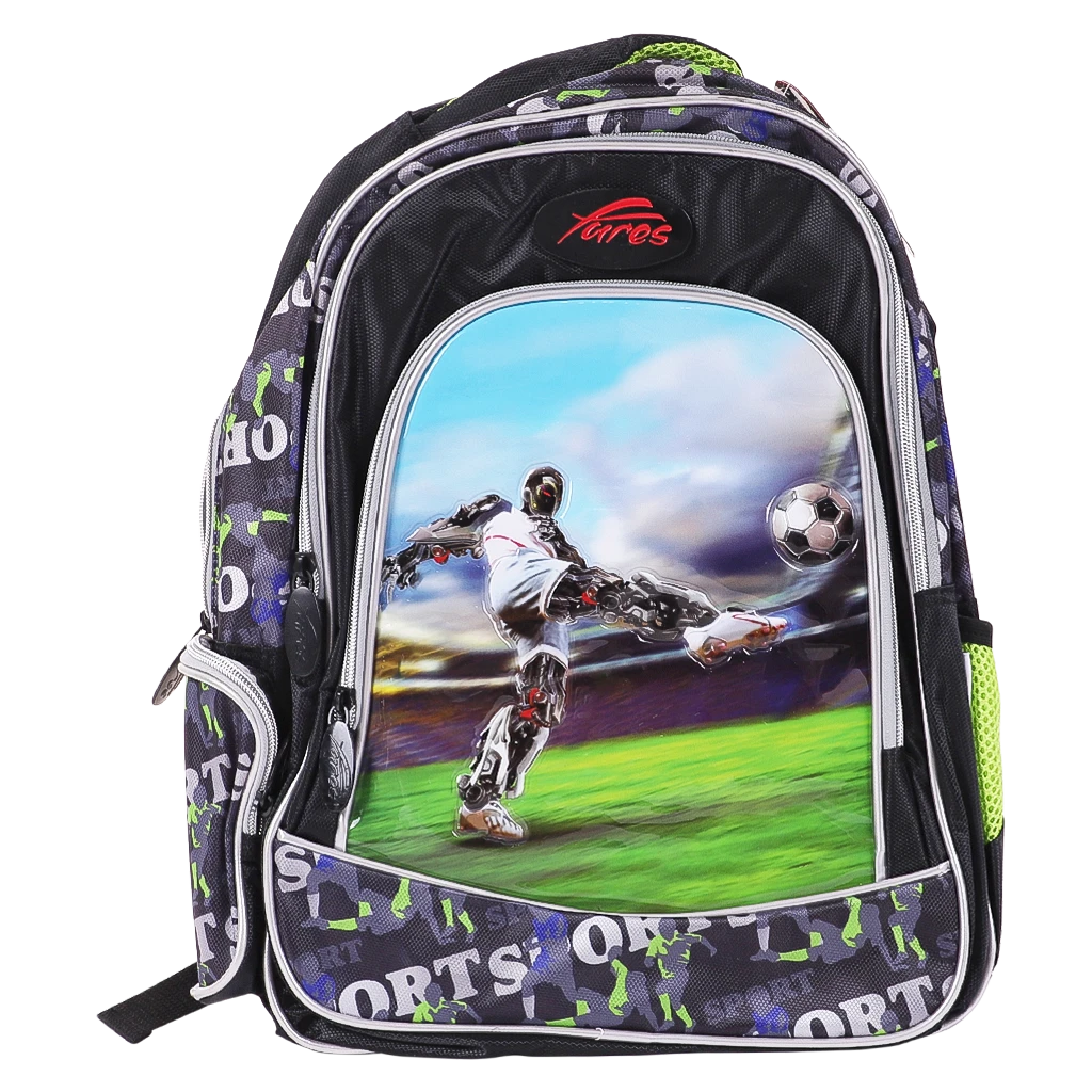 Fares Football School Bag With Pencil Case and Lunch bag  13 inch
