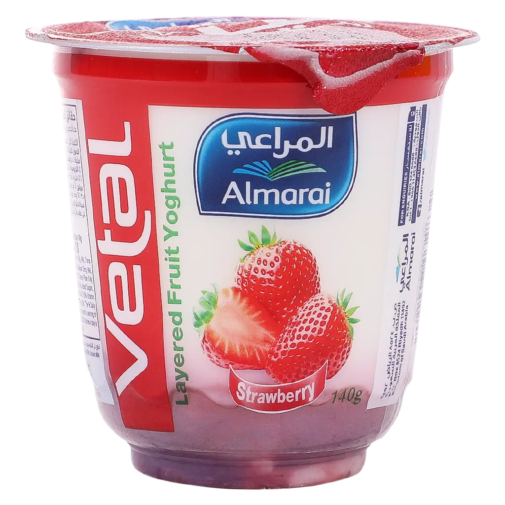 Almarai Vetal Yoghurt Layered With Strawberry 140 gm - view 2