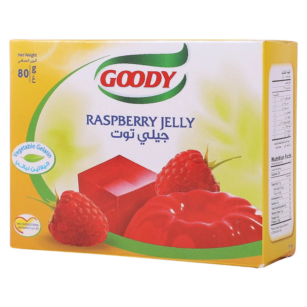 goody gelatin Rasperry 80 gm