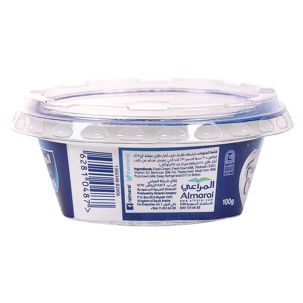 Almarai Fresh Cream Full Fat 100 gm - view 3