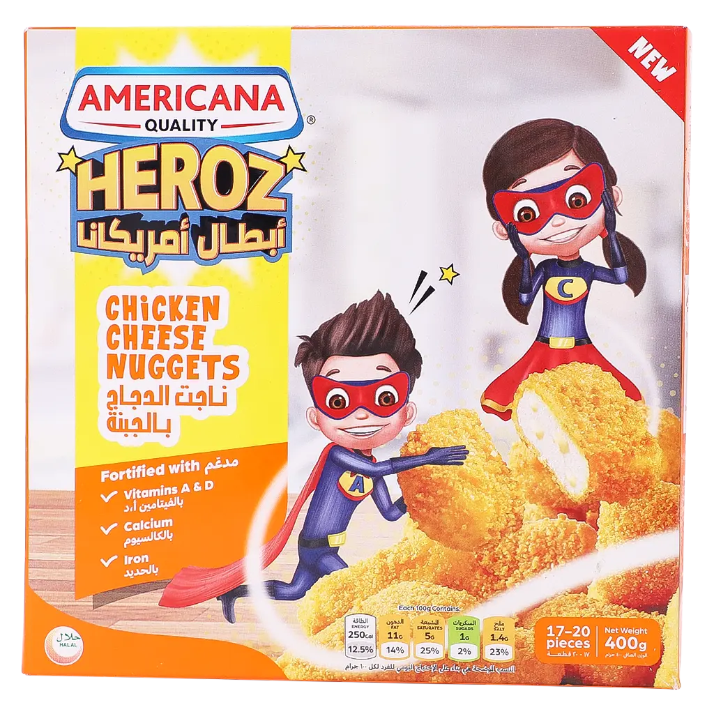Buy Americana Cheese Chicken Nuggets 400 gm | Ninja Qatar
