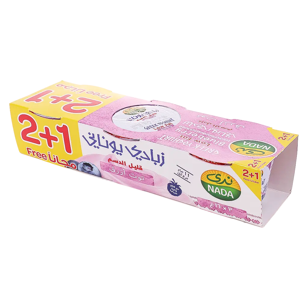 Nada Greek Yoghurt Low Fat  Blueberry Promo Pack 3 Pcs160 gm - view 2