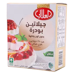 العلالي جلاتين بودرة طبيعى بدون لون ونكهة 5 أظرف 10 جم