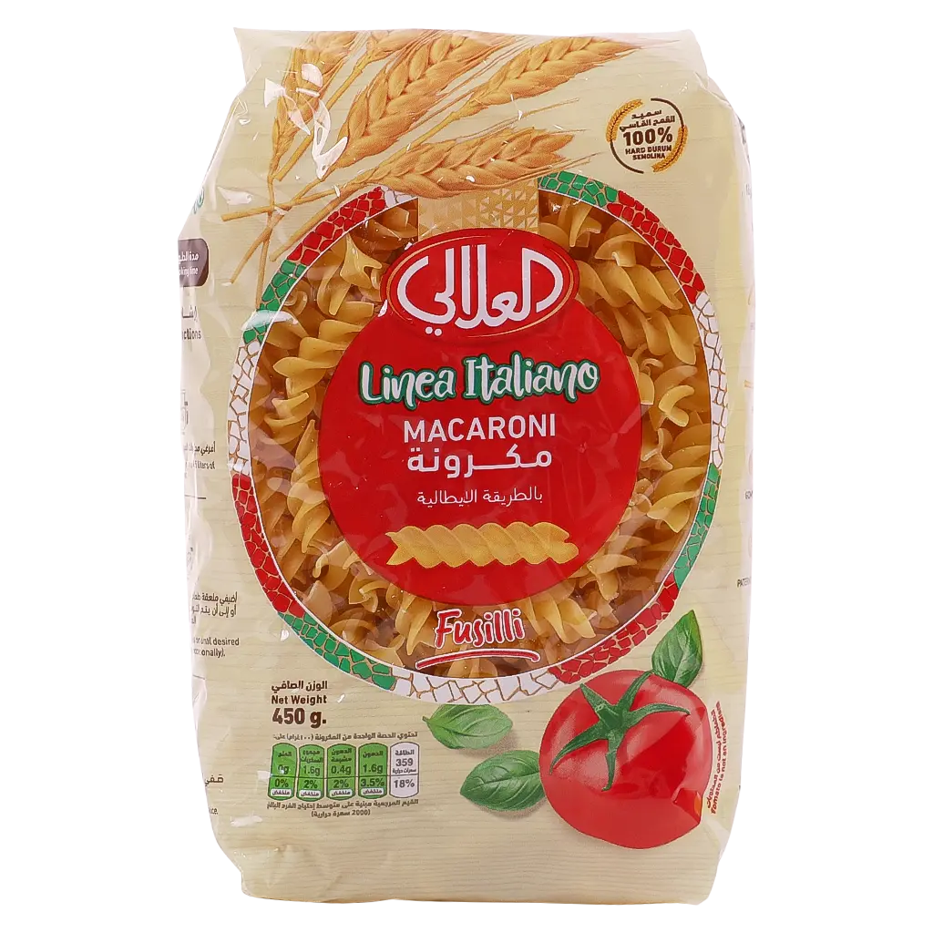 Alalali Italian Macaroni Fusilli 450 gm - view 1