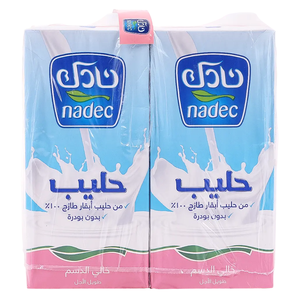 Nadec Skimmed Milk Long Life 4 pcs 1 L - view 2