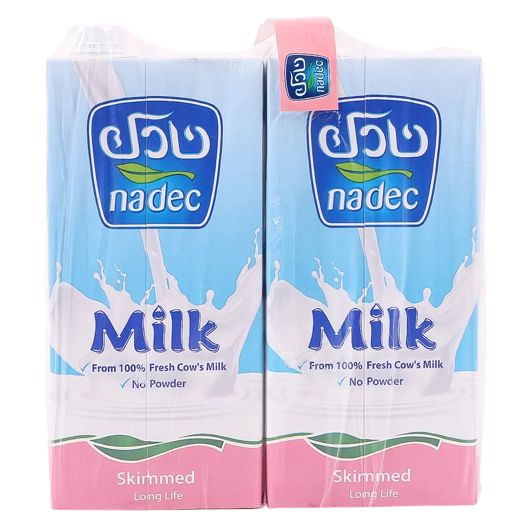 Nadec Skimmed Milk Long Life 4 pcs 1 L - view 3