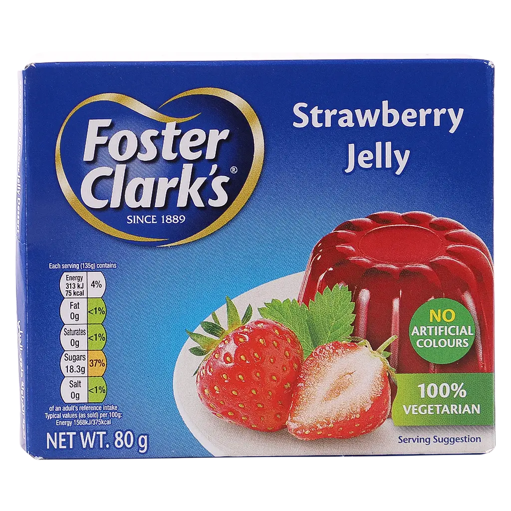 Foster Clarks Jelly Dessert Strawberry 80 gm - view 3