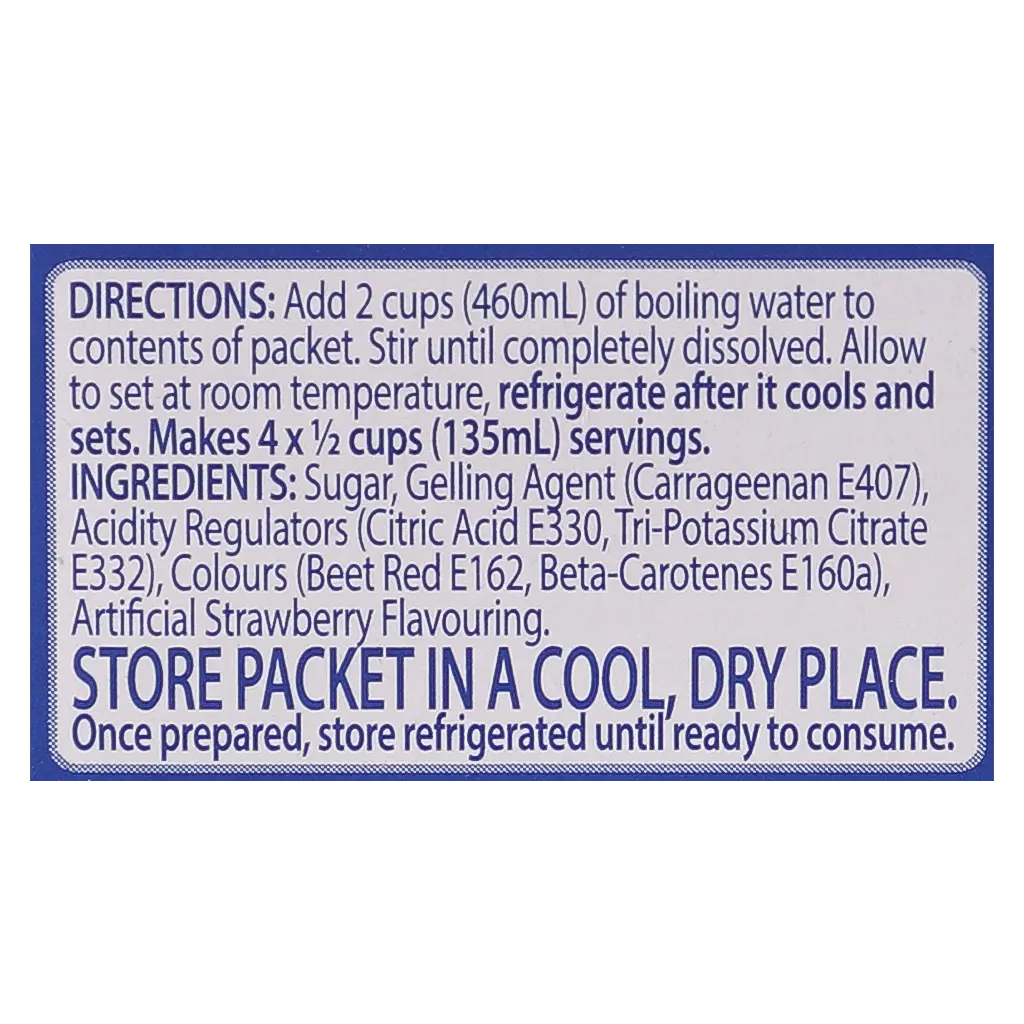 Foster Clarks Jelly Dessert Strawberry 80 gm - view 8