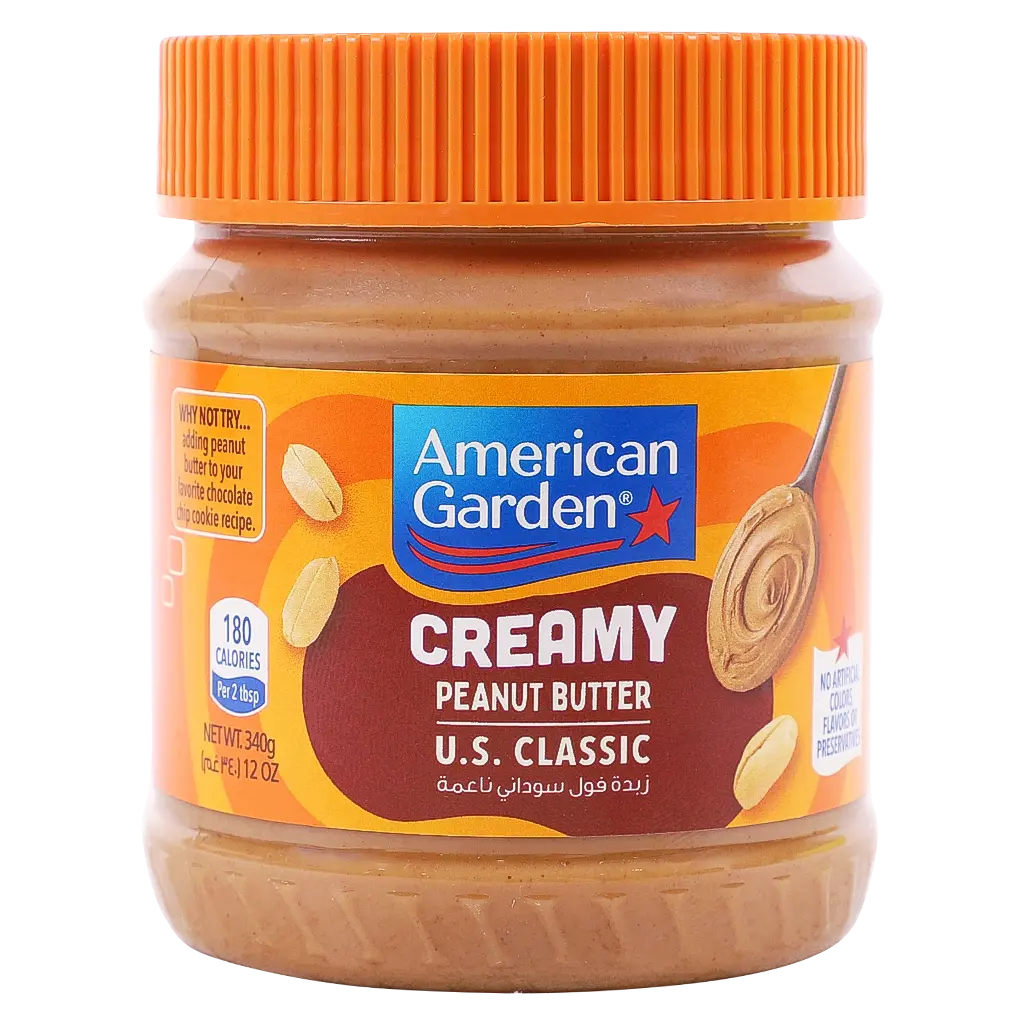American Garden Creamy Peanut Butter 340 gm  - view 1