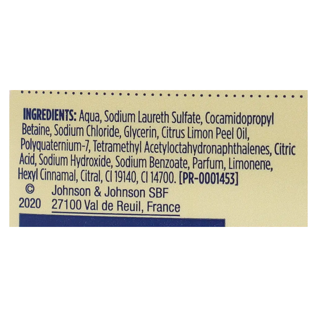 Johnson's Body Wash Anti-Bacterial Micellar Lemon 400 ml - view 3
