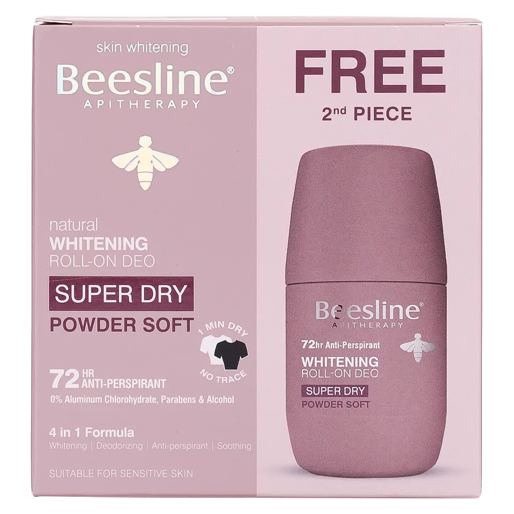 Beesline Whitening Roll On Deo Super Dry Powder Soft 1+1 Free - view 3