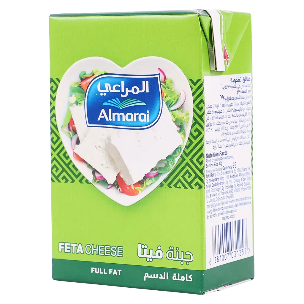 Almarai Full Fat Feta Cheese 400 gm - view 1