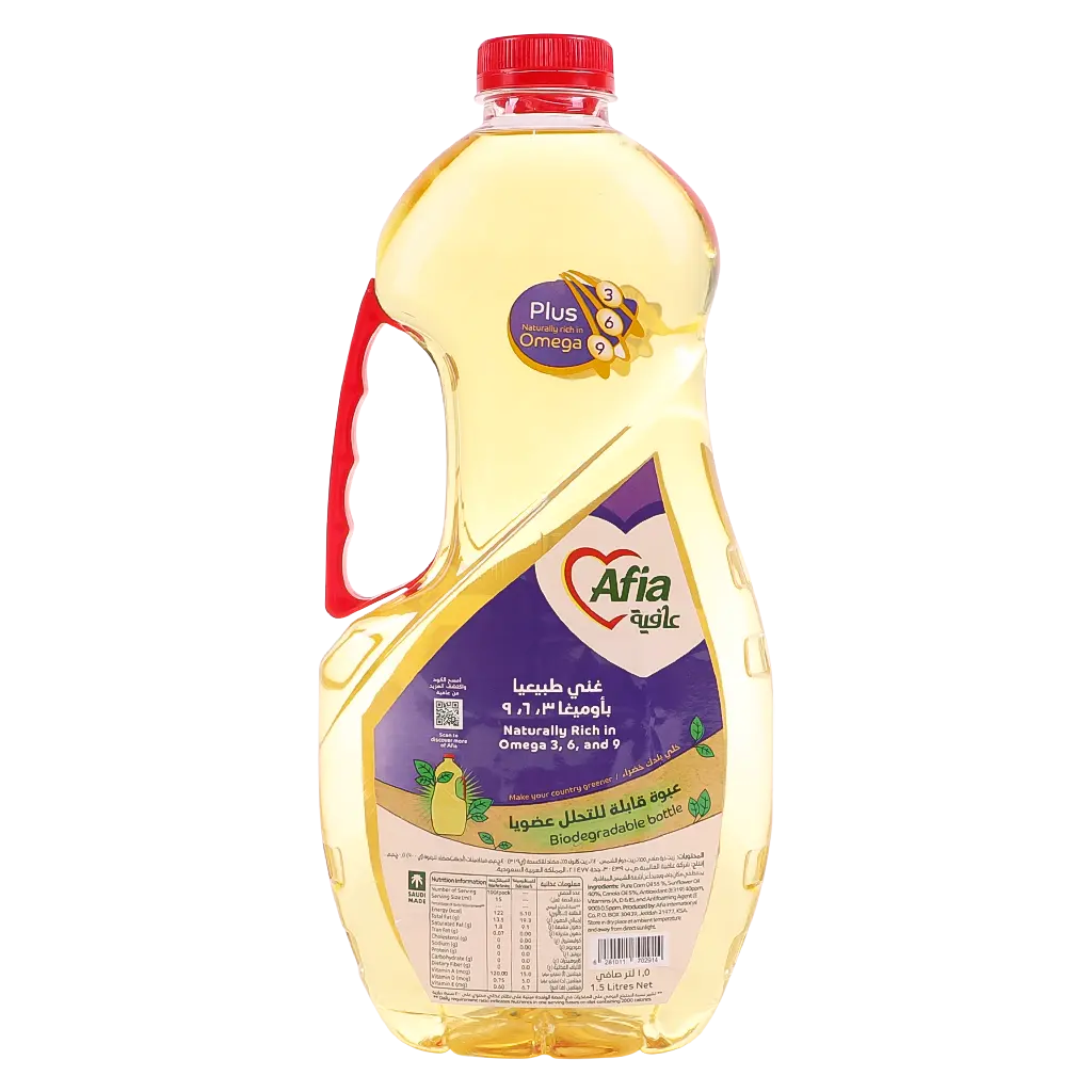 Afia Plus Corn And Sunflower Oil Mixture To Enhance Immunity 1.5 L - view 2