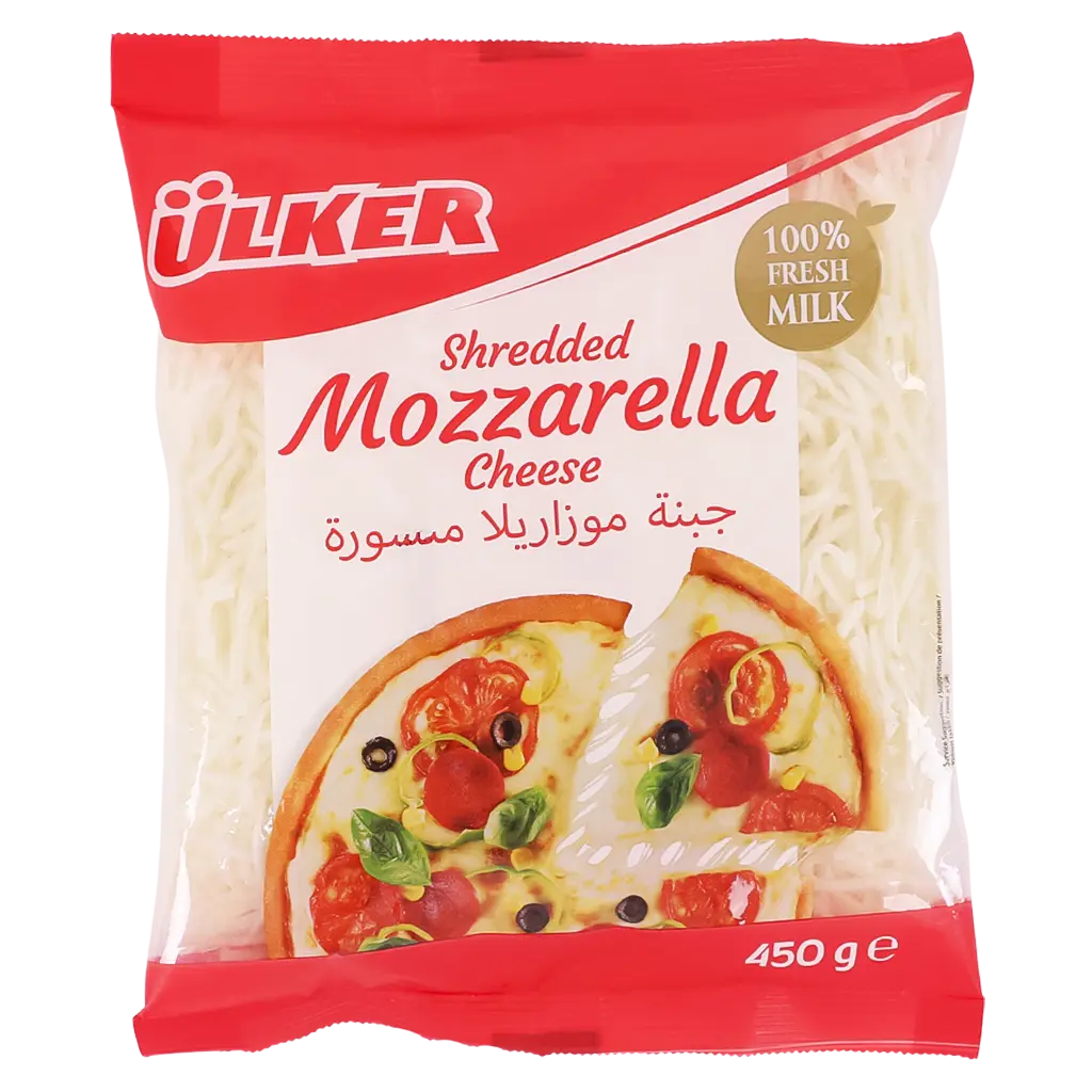 Ulker Shredded Mozzarella Cheese  450 gm - view 1