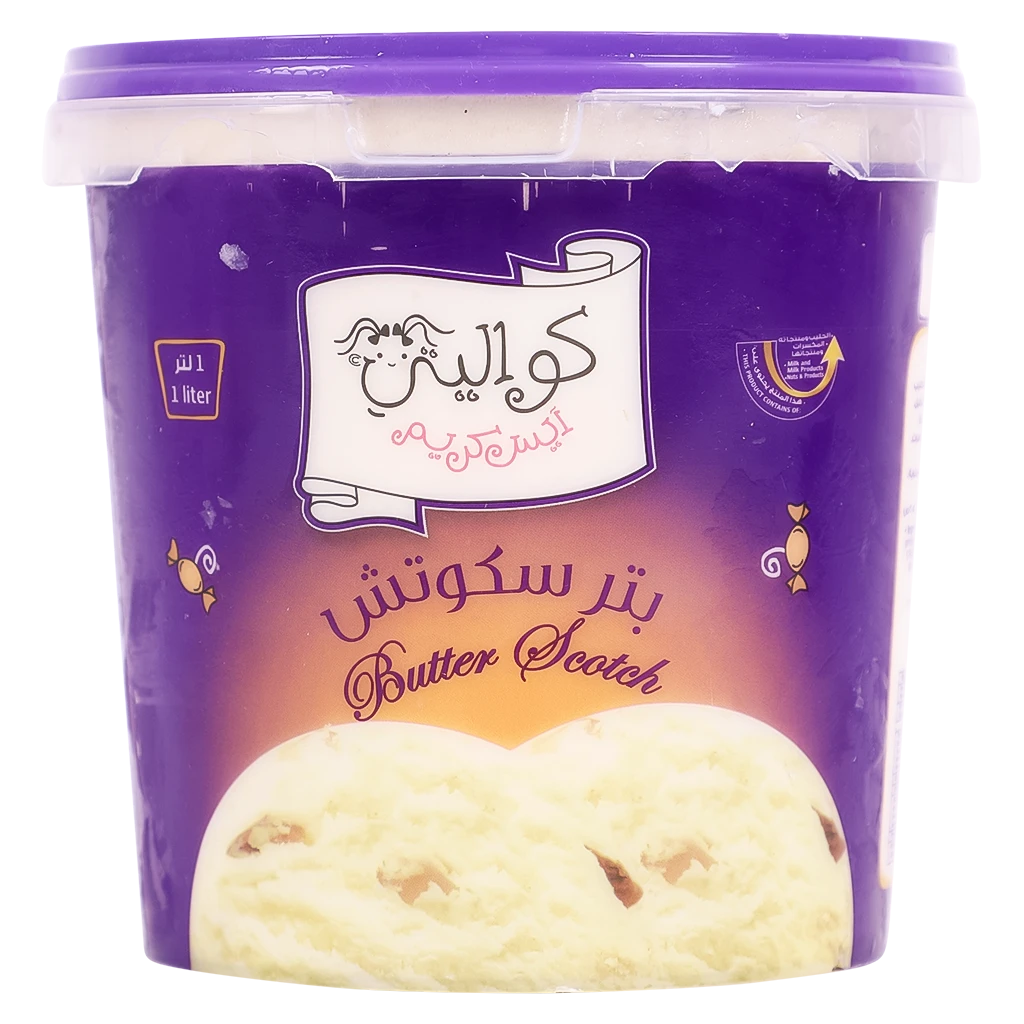 Kwality Ice Cream Butter Scotch 1 L 