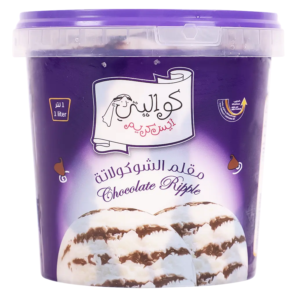 Kwality Ice Cream Chocolate Ripple 1 L  - view 1