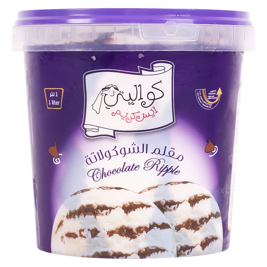 Kwality Ice Cream Chocolate Ripple 1 L 