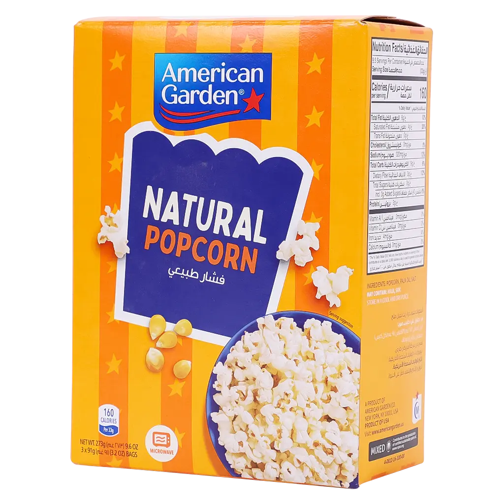 American Garden Microwave Popcorn Regular273 gm - view 1