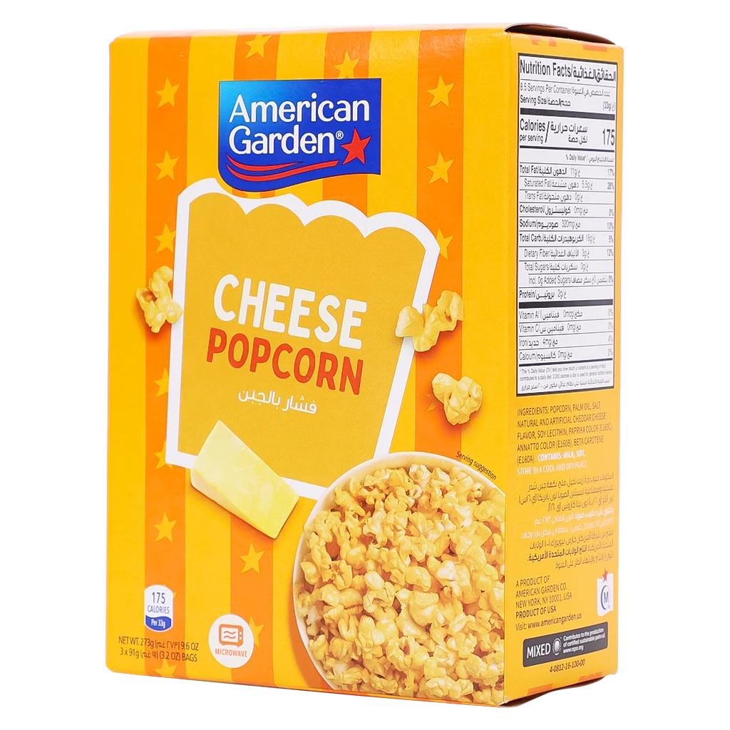 American Garden Microwave Popcorn Cheese
