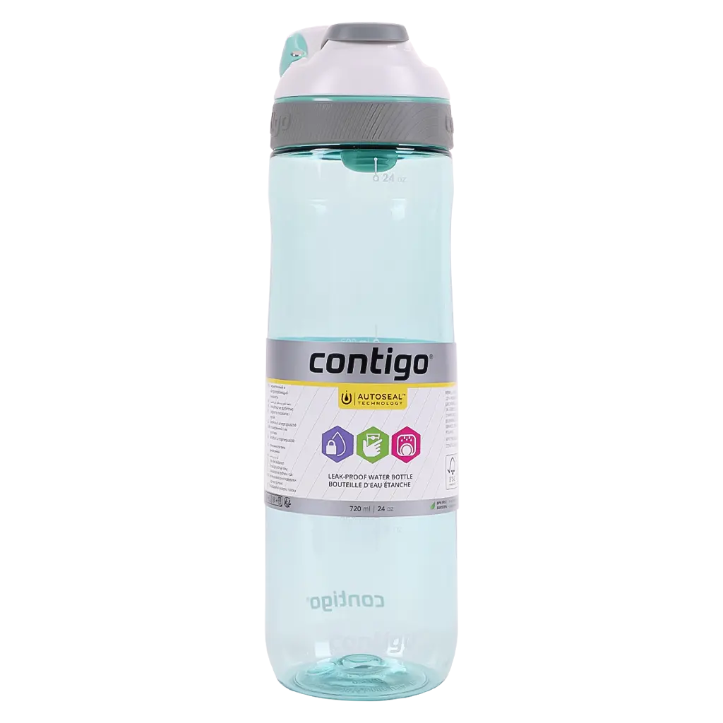 Contigo Autoseal Cortland Water Bottle Turquoise 720ml - view 1