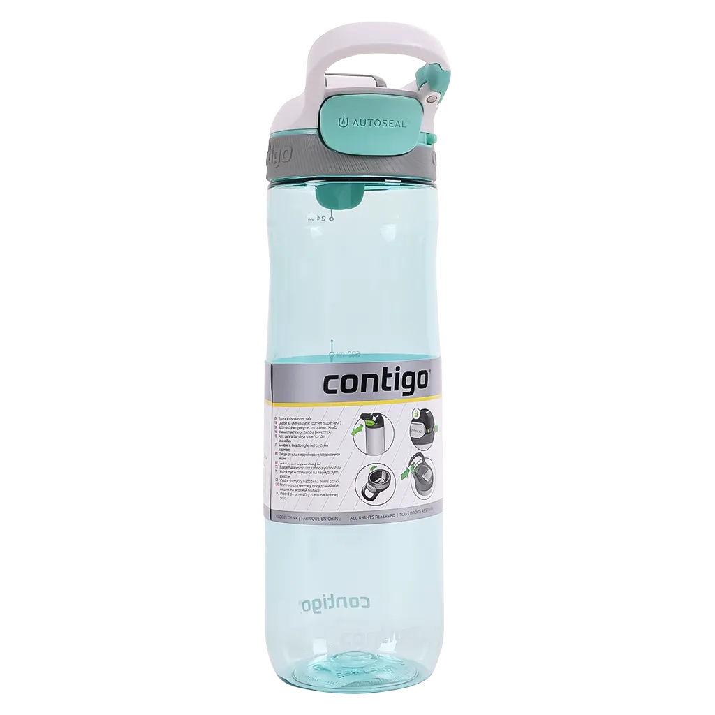 Contigo Autoseal Cortland Water Bottle Turquoise 720ml - view 3