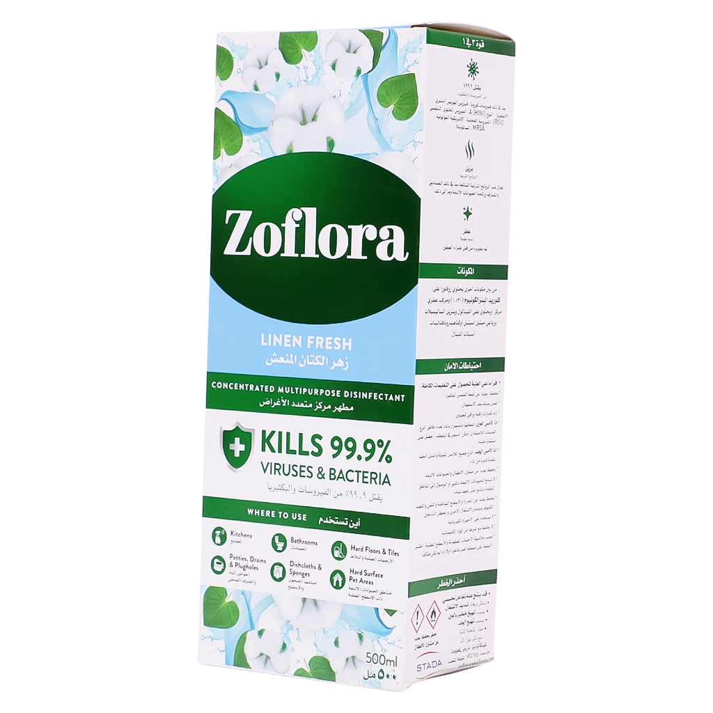 Zoflora Multipurpose disinfectant cleaner, Linen Fresh 500ml