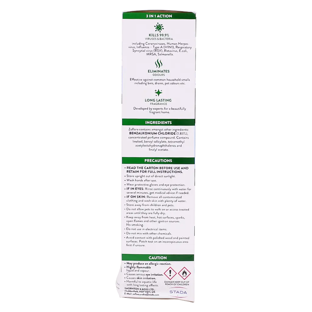 Zoflora Multipurpose disinfectant cleaner, Linen Fresh 500ml - view 3
