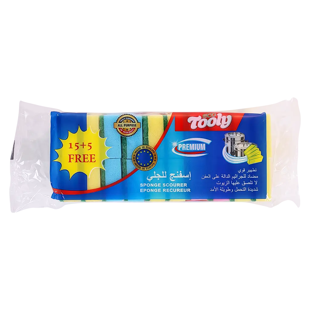 Eco Tooly Coloring Sponge Scourer 15+5 Free - view 1