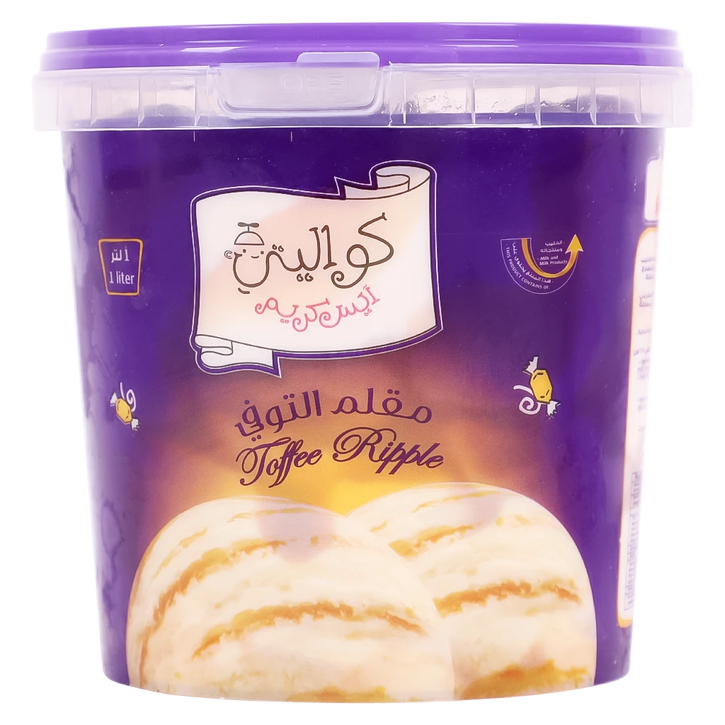 Kwality Ice Cream Tuffee Ripple 1 L