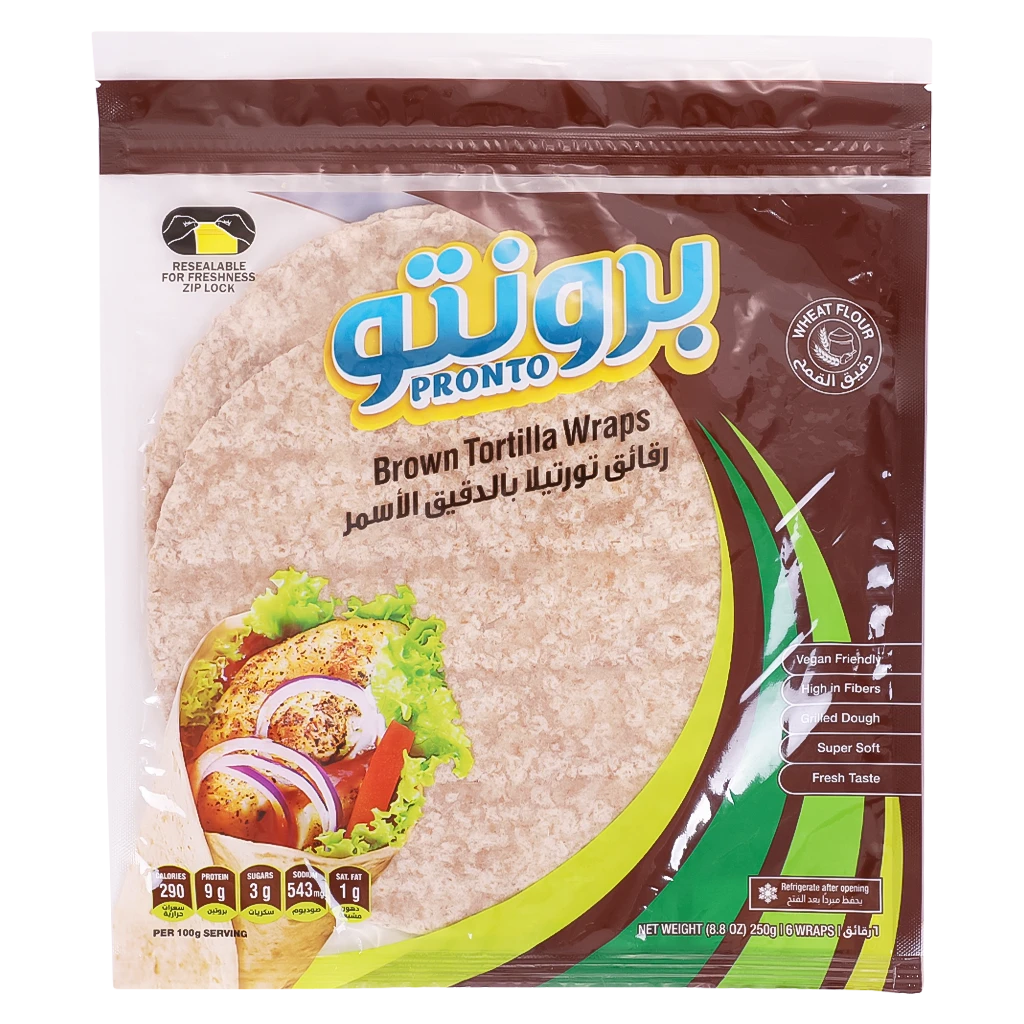 Pronto Tortilla Wrap Brown250 gm