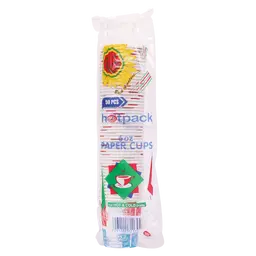 Hotpack Paper Cup6Oz 50Pcs