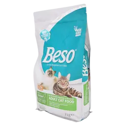Beso Adult Cat Food For All Breeds Complete And Balanced Chicken In Rich 2 kg