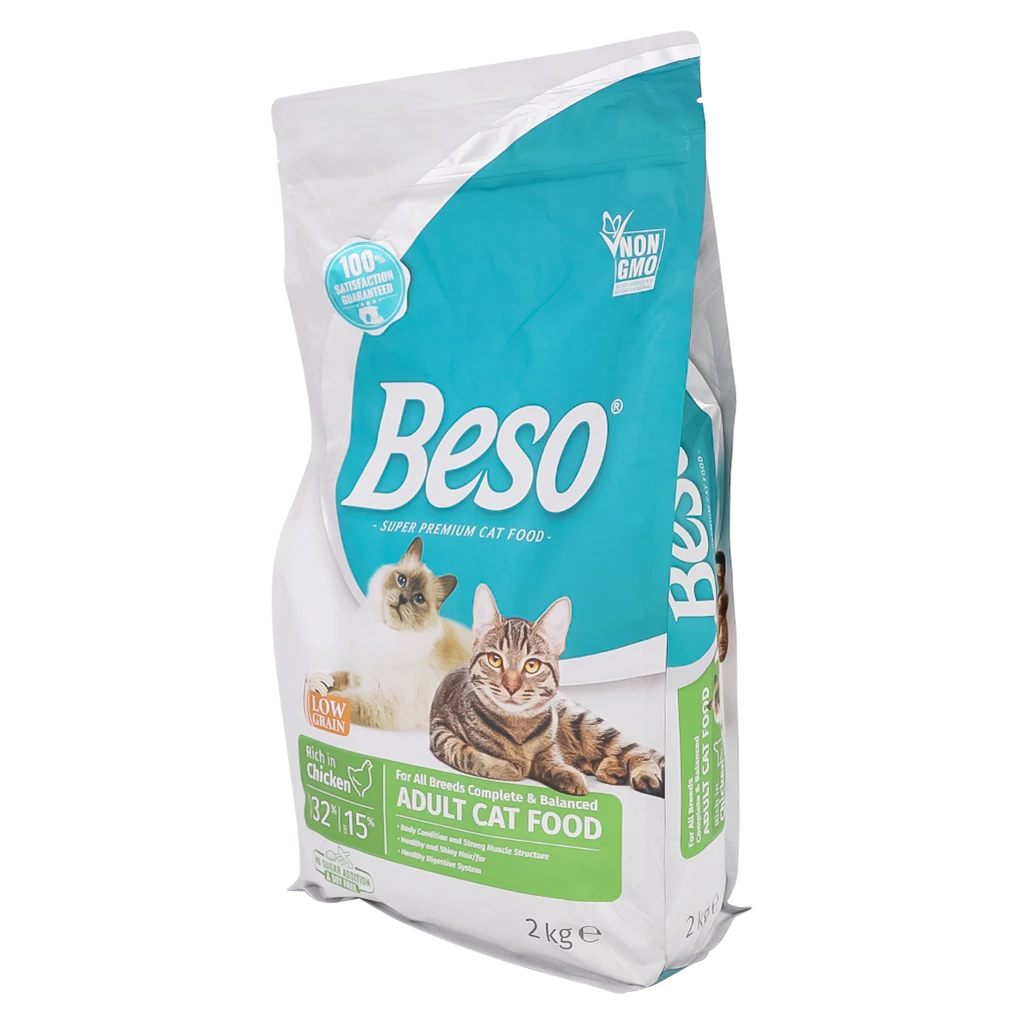 Beso Adult Cat Food For All Breeds Complete And Balanced Chicken In Rich 2 kg