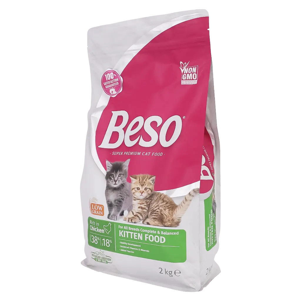 Beso Complete And Balanced Rich In Chicken Kitten Dry Food 2 kg - view 1