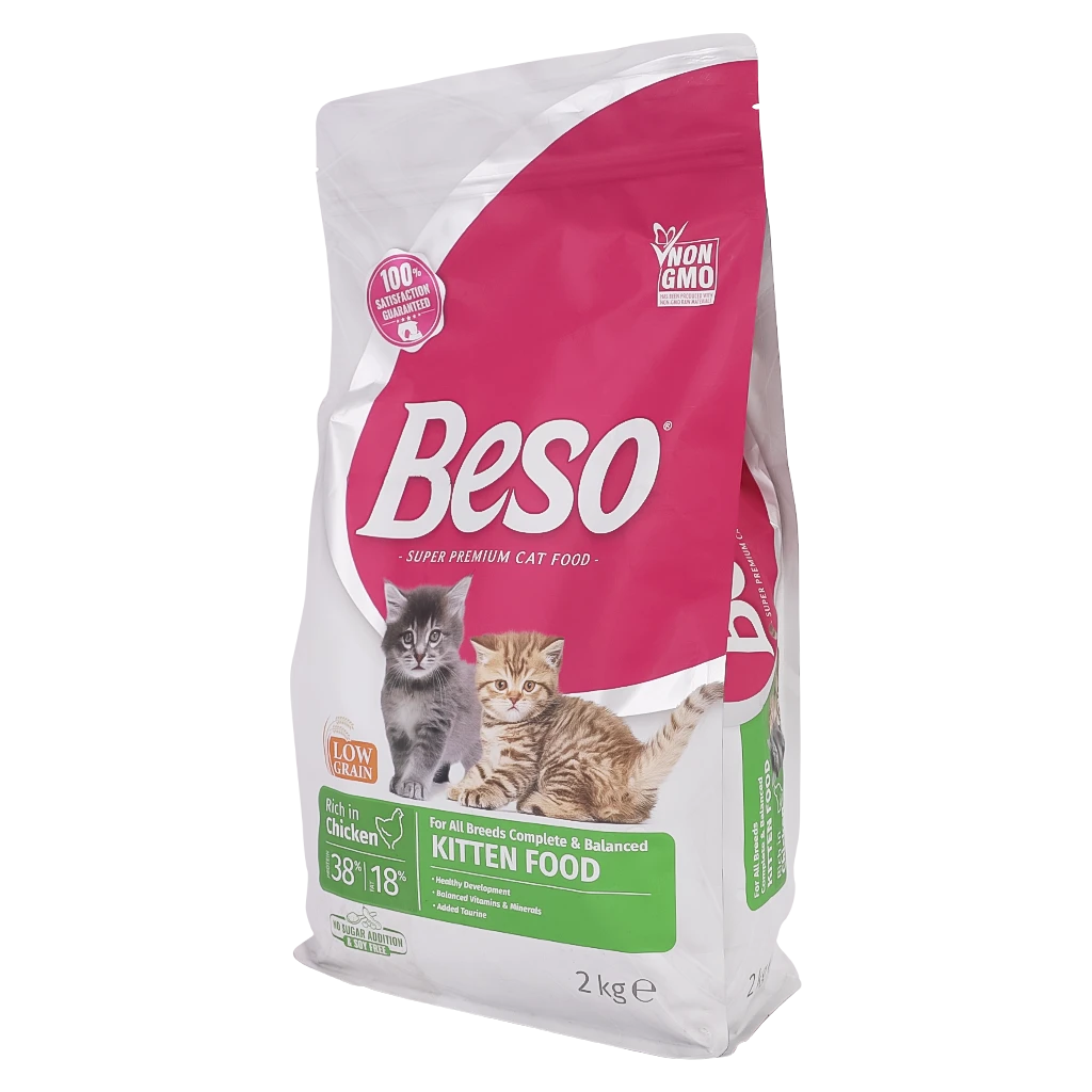 Beso Complete And Balanced Rich In Chicken Kitten Dry Food 2 kg