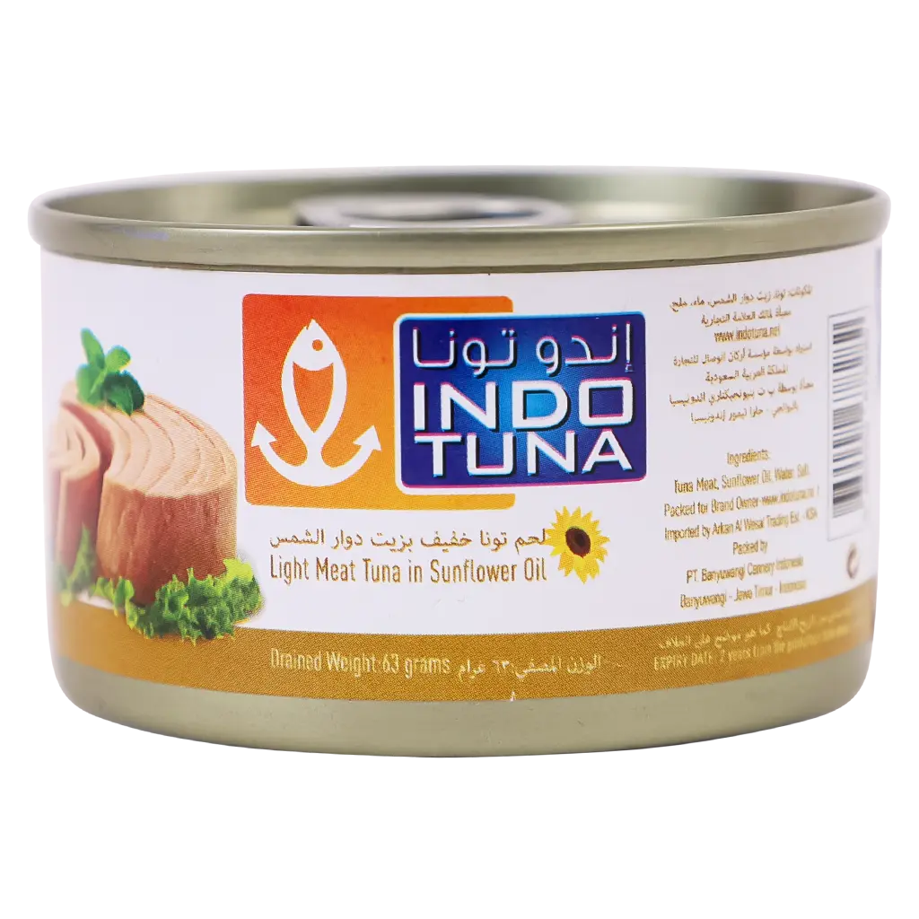 Indo Light Meat Tuna In Sunflower Oil 90 gm - view 2