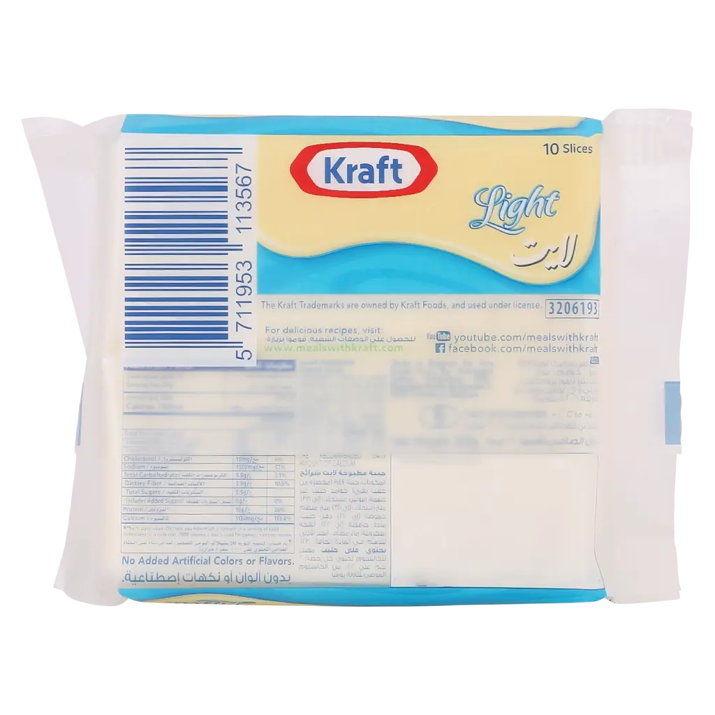 Kraft Cheese 10 Slices Light 200G - view 2