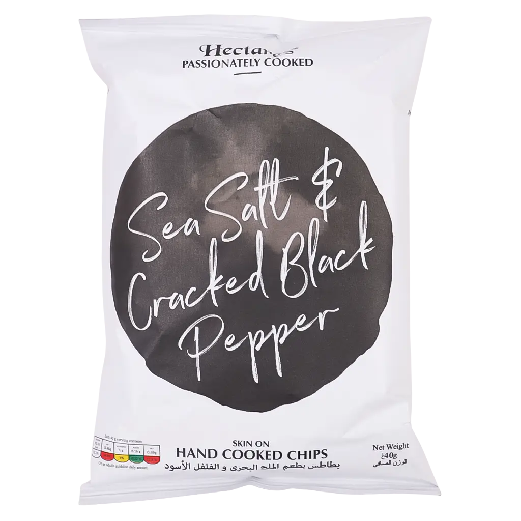 HECTARE'S CHIPS SALT & BLACK PEPPER 40 gr - view 1