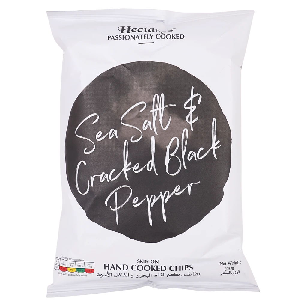 HECTARE'S CHIPS SALT & BLACK PEPPER 40 gr